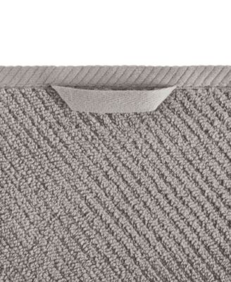 Diagonal Ribbed Cotton 6-Pc. Towel Set