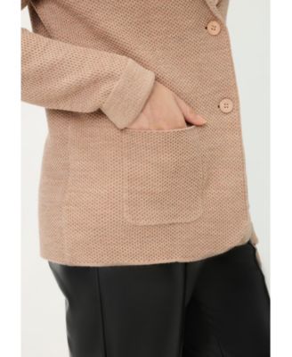 Women's Merino Wool Blend Blazer