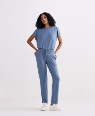 Women's Relaxed Tee Set in Blue