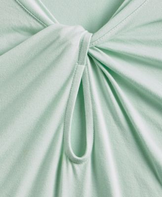 Women's Keyhole Drape Shirt, Macy's Exclusive