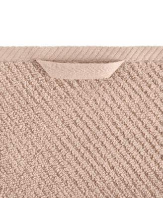 Diagonal Ribbed Cotton 4-Pc. Hand Towel Set