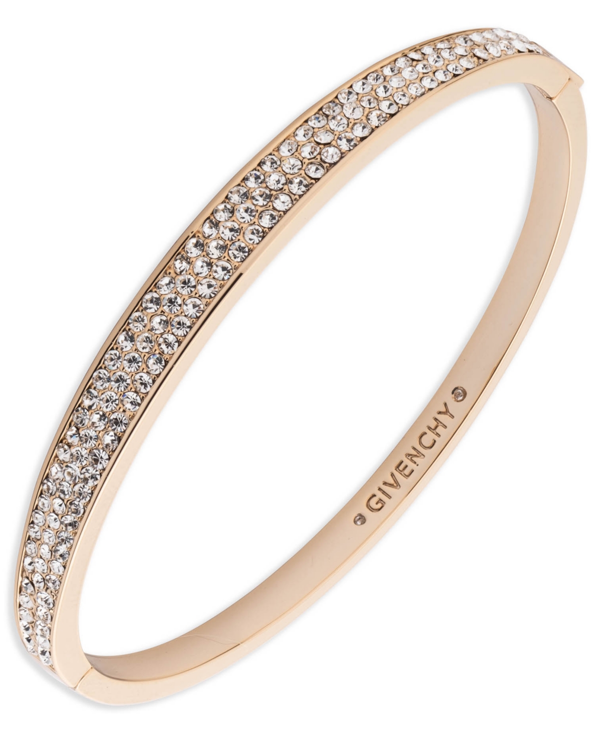 Givenchy Crystal Stone Gold-tone Bangle Bracelet In Gold
