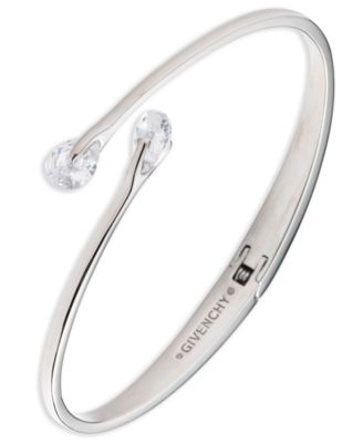 Cubic Zirconia Stone Gold-Tone Cuff Bracelet