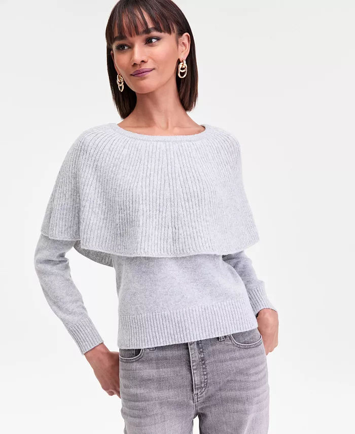 Women's Long Sleeve Cape Sweater