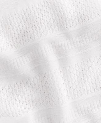 Women's Long Sleeve Sheer Stripe Sweater, Macy's Exclusive