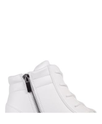 Kids White Wedge Sneaker