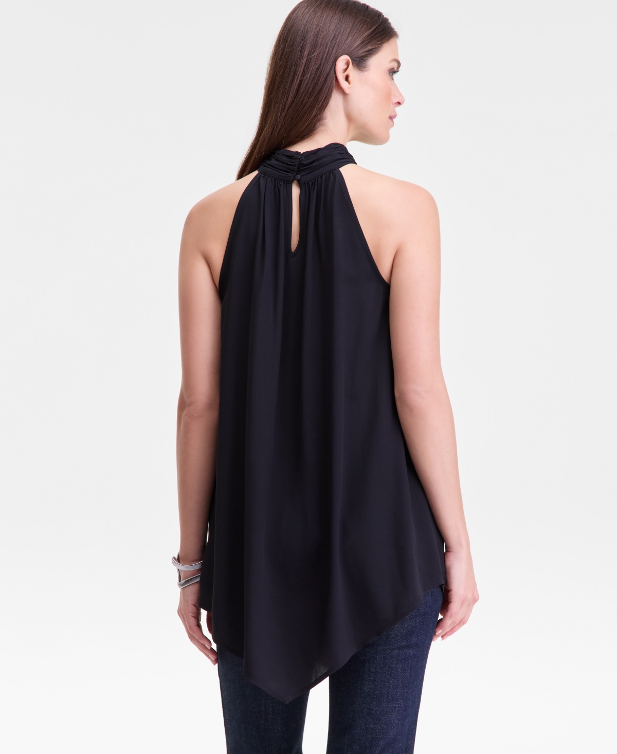 I.n.c. International Concepts Women's Pointed Hem Halter Top, Macy's Exclusive
