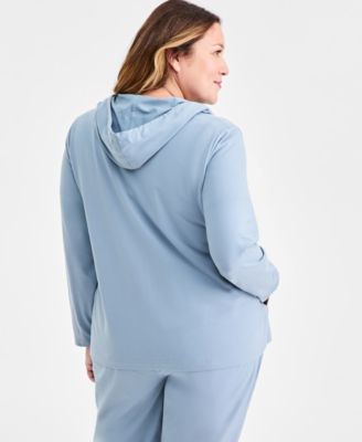 Plus Size Zip-Up Hooded Sweatshirt, Macy's Exclusive