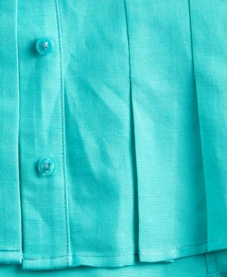 Woman's Collared Button-Front Top, Macy's Exclusive 