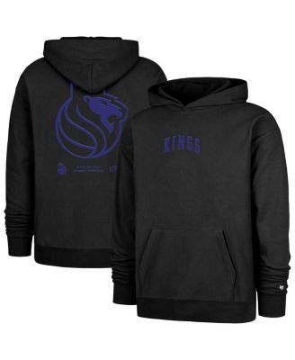 '47 Brand - Men's Black Sacramento Kings 2024/25 City Edition Double Crossover Foundation Pullover Hoodie