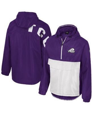 Colosseum - Men's Purple TCU Horned Frogs Reloaded Anorak Half-Zip Jacket