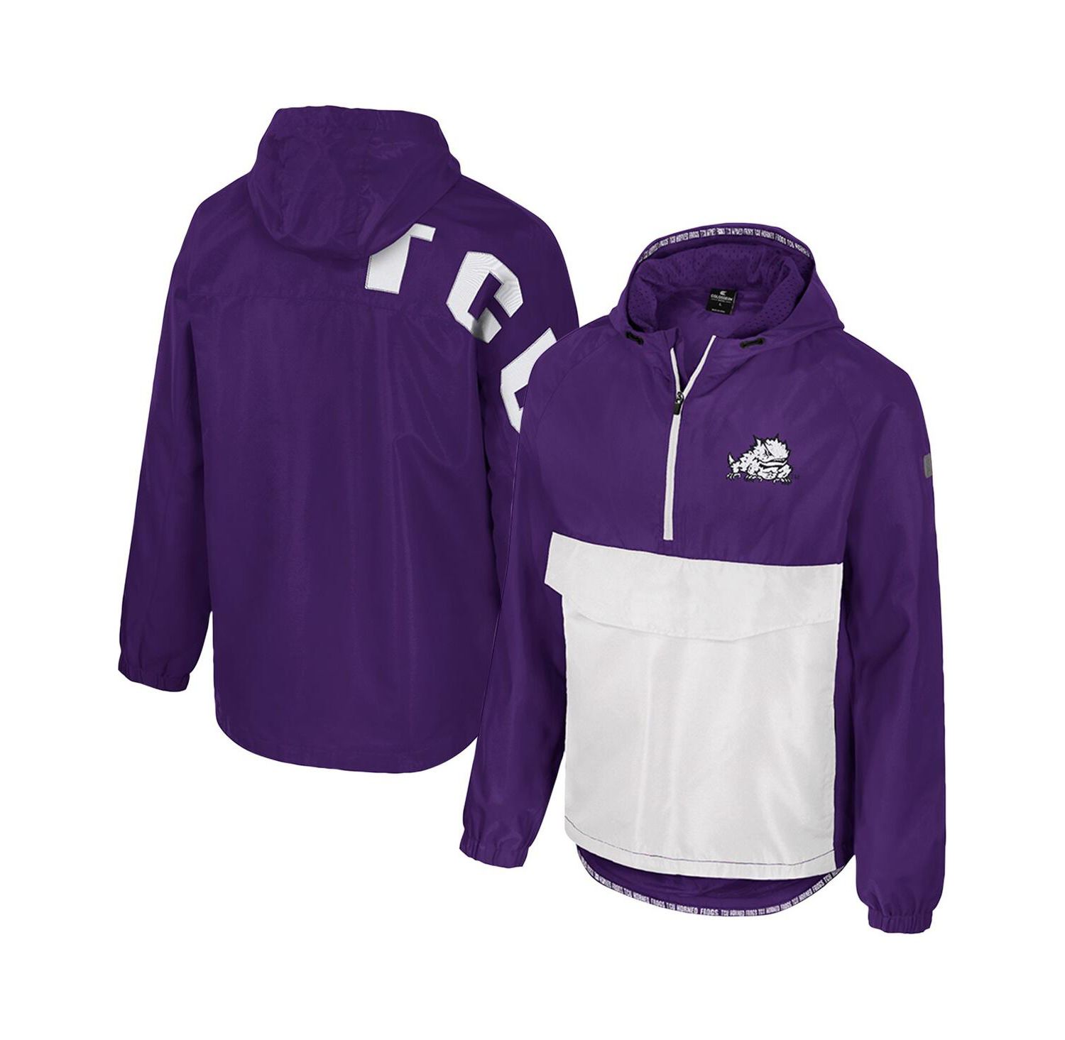 Men's Purple TCU Horned Frogs Reloaded Anorak Half-Zip Jacket