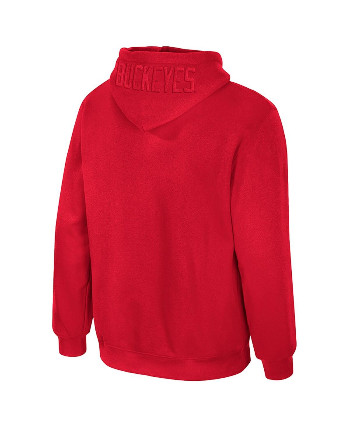 Colosseum Men's Scarlet Ohio State Buckeyes New Member Hoodie In Red