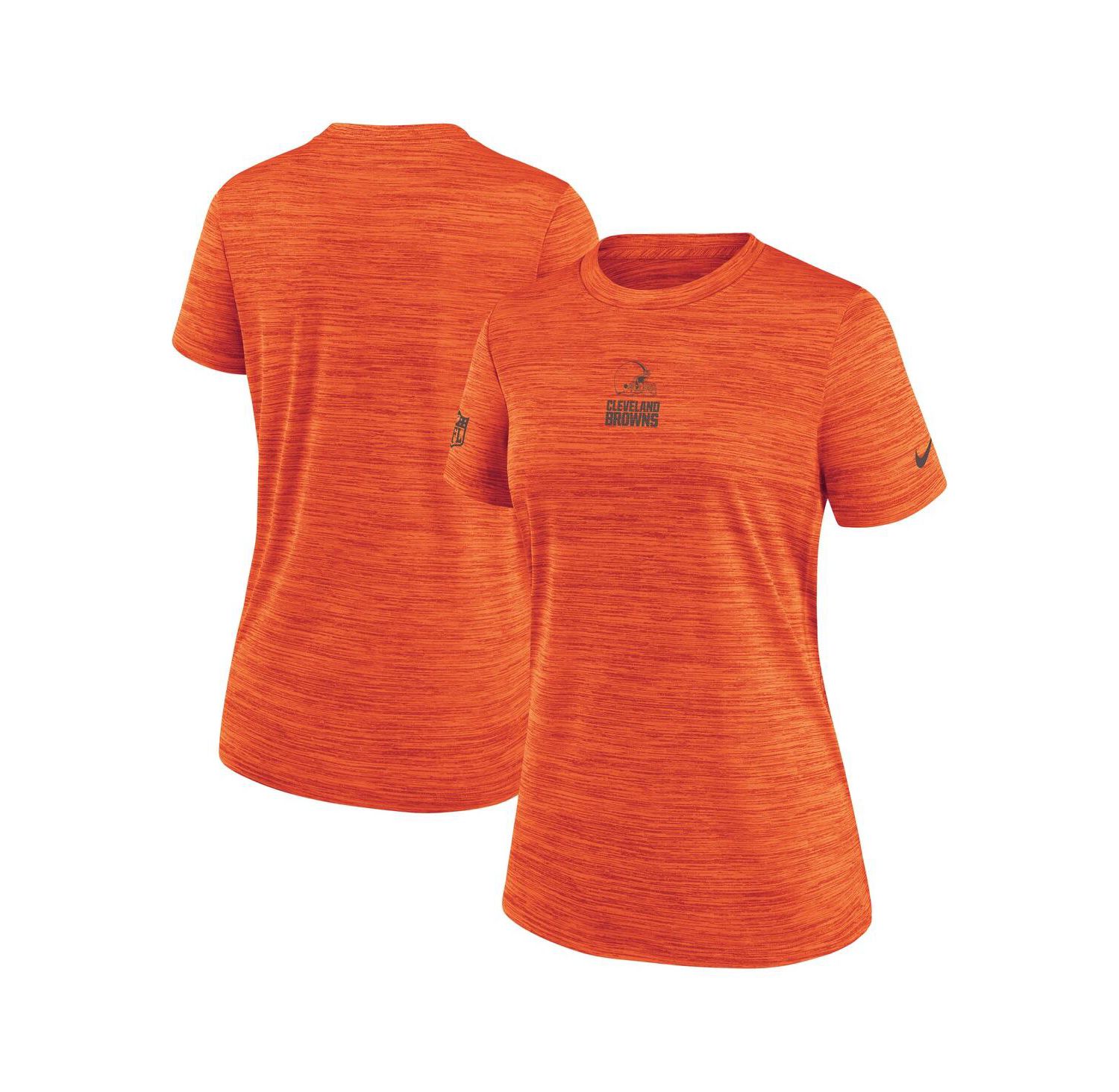 Women's Orange Cleveland Browns Sideline Velocity Dri-FIT T-Shirt