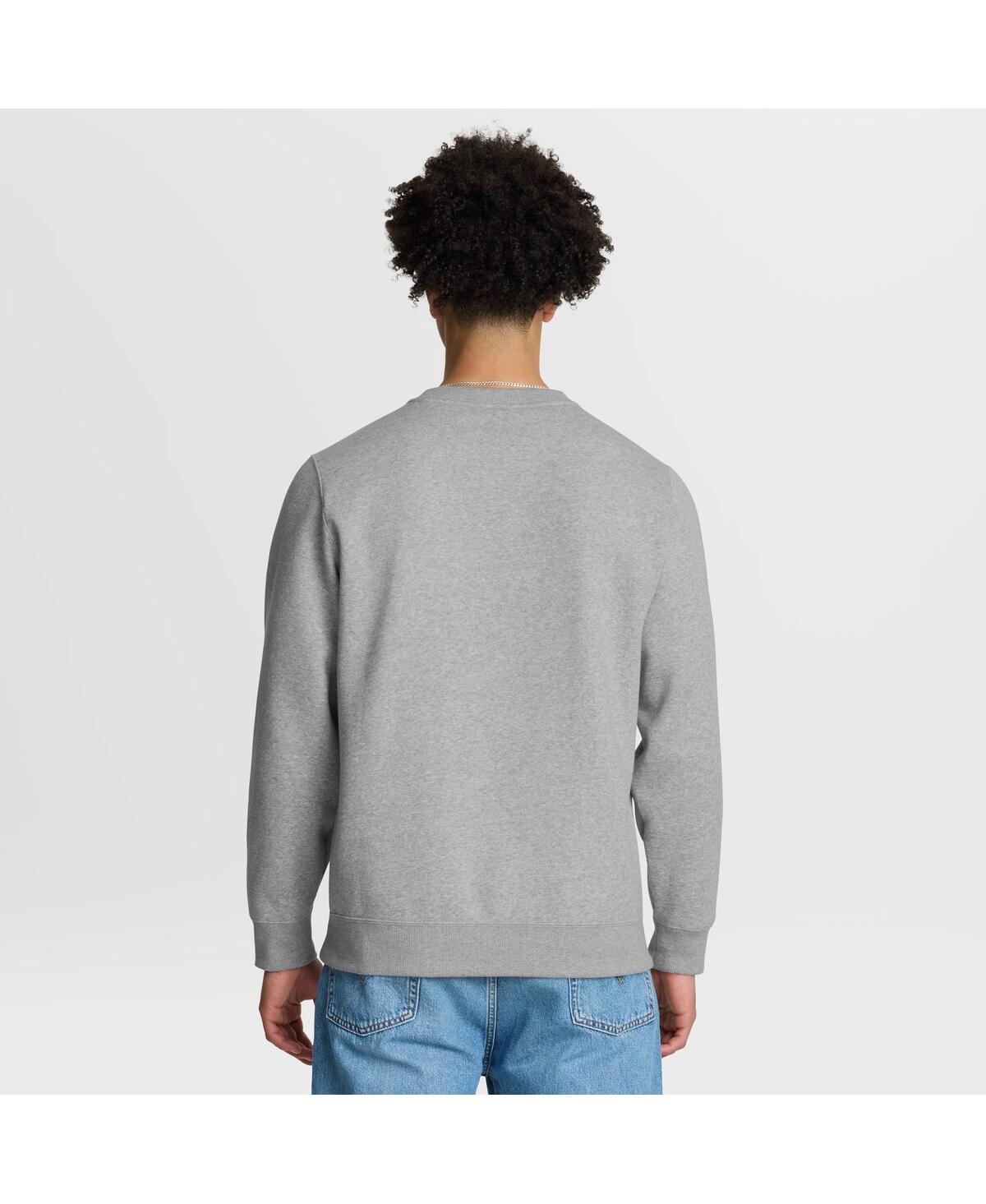 Fanatics Men's Heather Gray Chicago Bears Powerful Throw Legacy Pullover Sweatshirt