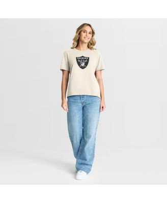 Women's Cream Las Vegas Raiders Dove Legacy T-Shirt