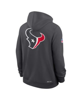 Men's Anthracite Houston Texans Sideline Standard Issue Utility Player Dri-FIT Full-Zip Hoodie
