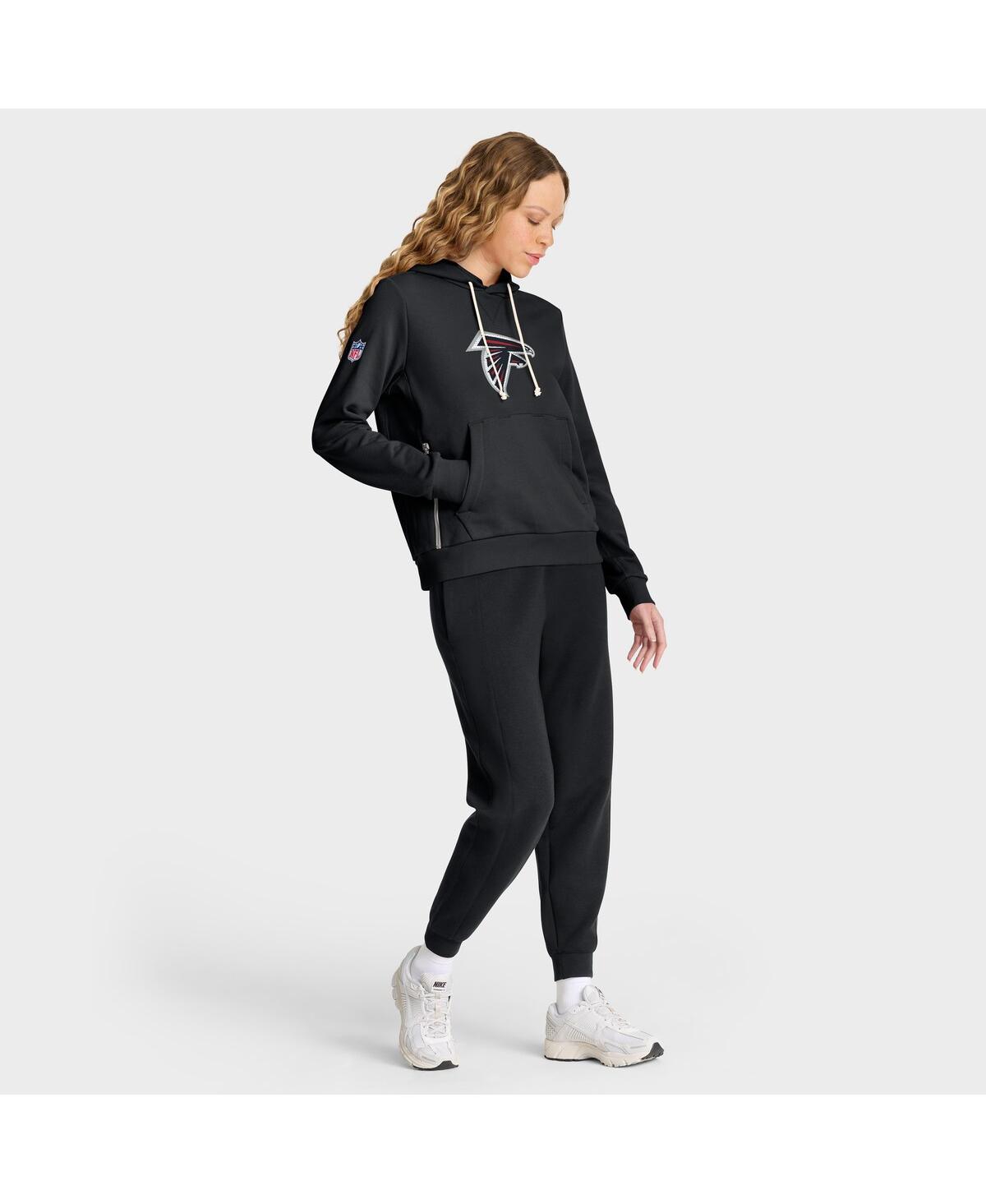 Nike Women's Black Atlanta Falcons Sideline Standard Issueâ Initial Homeâ Dri-fit Hoodie In Black