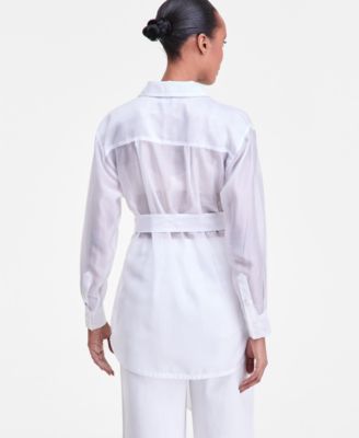 Women's Sash-Tie Tunic Shirt, Macy's Exclusive