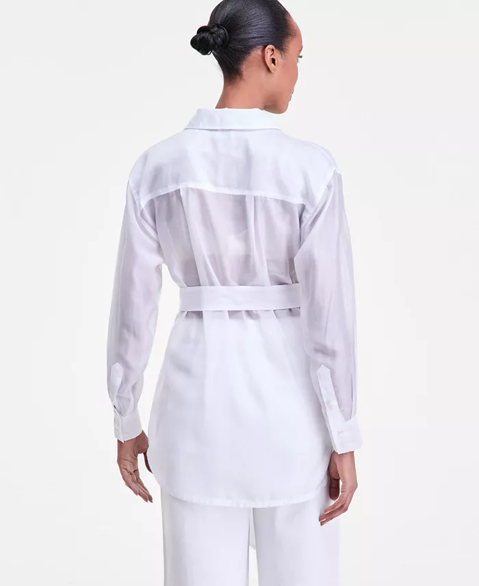 Women's Sash-Tie Tunic Shirt - thumbnail 5