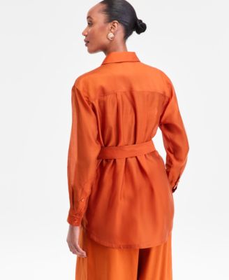 Women's Sash-Tie Tunic Shirt