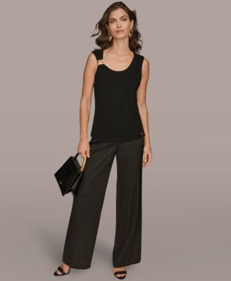 Women's Petite Scoop Neck Tank Top