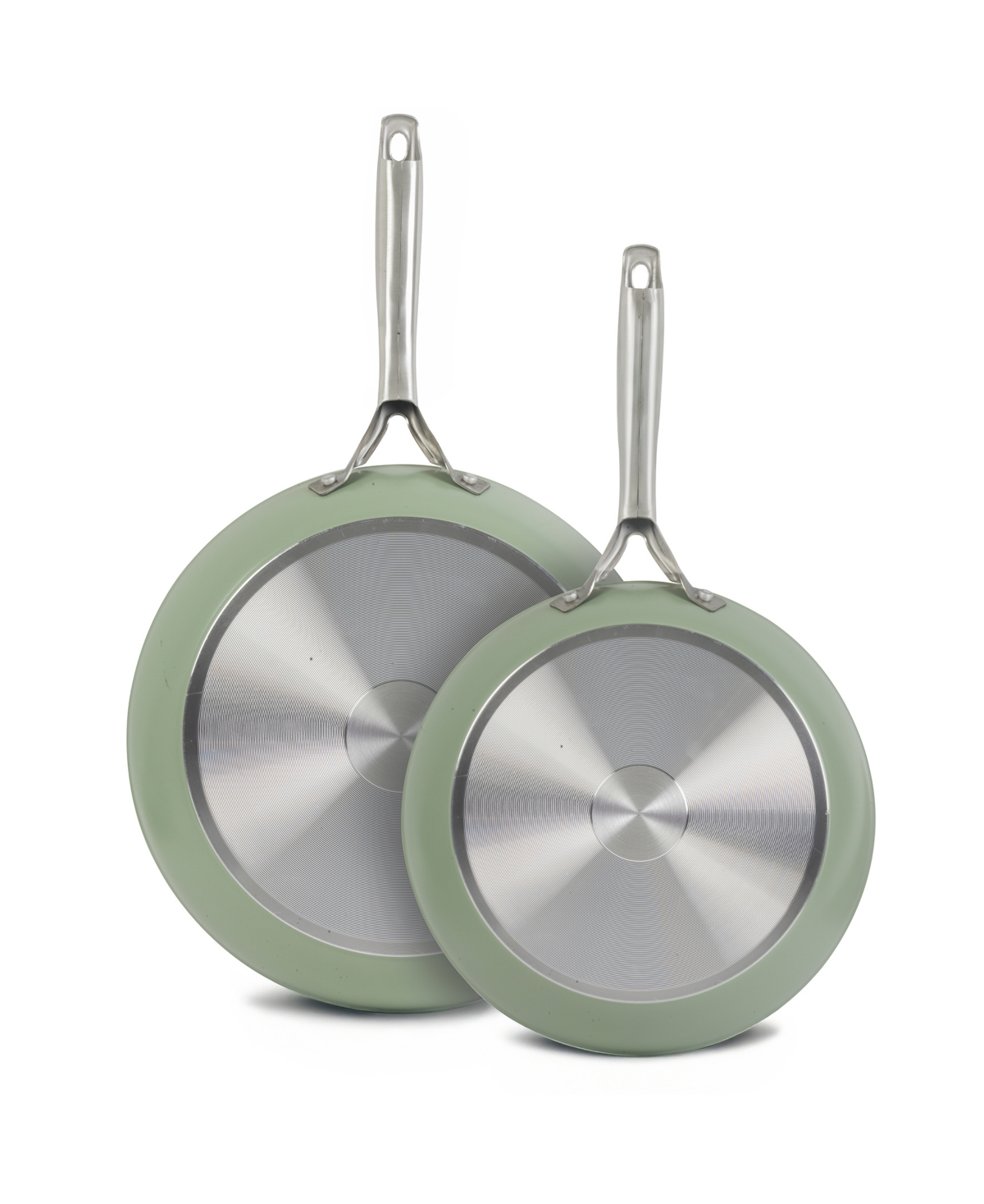 Sedona Kitchen Forged Aluminum 2-pc. Fry Pan Set In Green