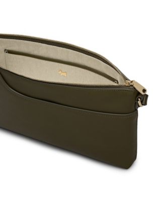 Pockets Small Smooth Leather Ziptop Crossbody Bag