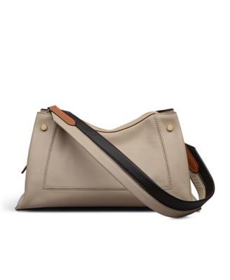 Hope Gardens Medium Smooth Leather Ziptop Shoulder Bag