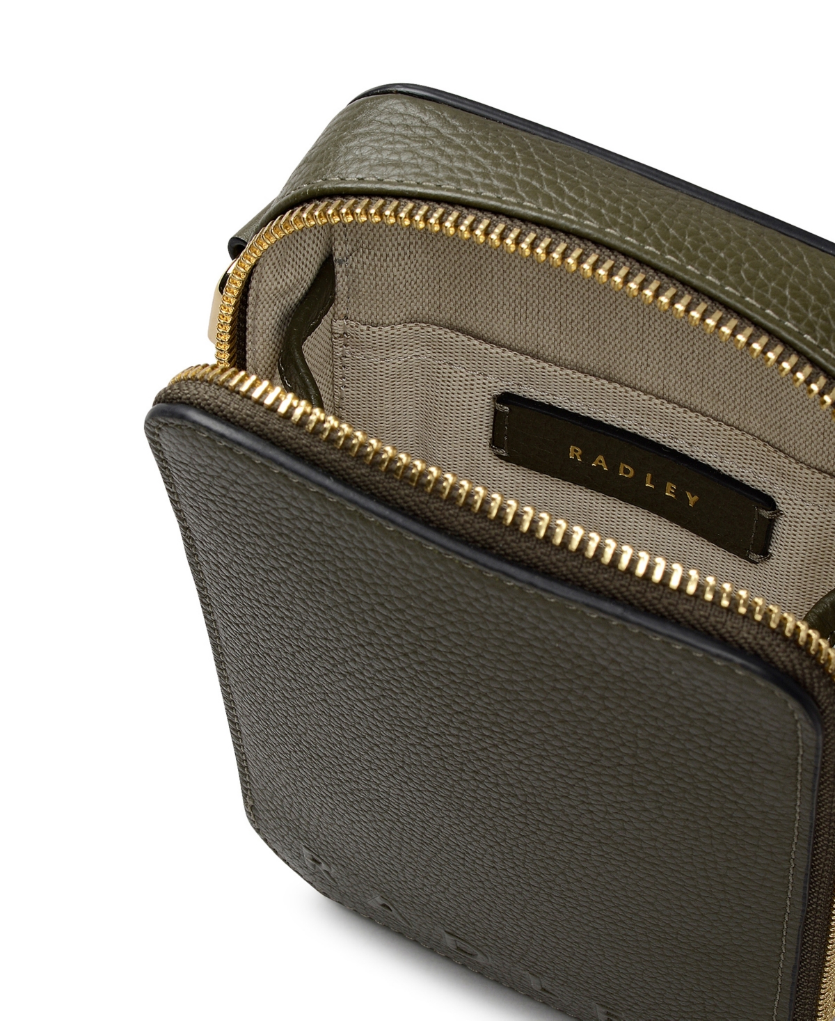 Radley London Alba Place Mini Phone Crossbody Bag In Green