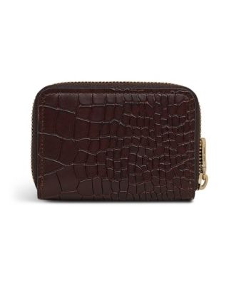 Heath Crescent Croc Zip Around Wallet