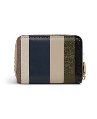 Stripe Lane Zip Around Wallet