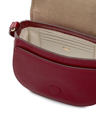 Liverpool Gardens Mini Pebble Leather Flapover Crossbody Bag