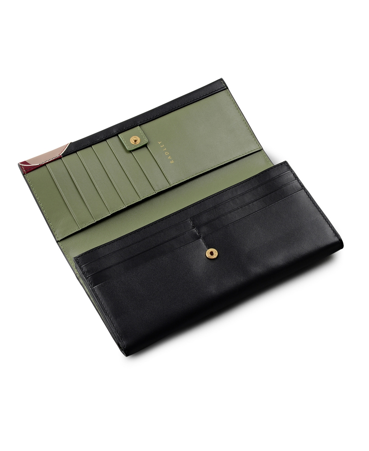Radley London Fleeting Fox Flapover Wallet In Black