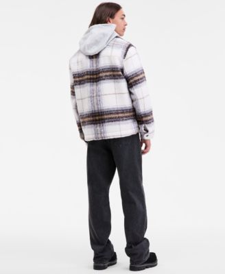 Men's Charlie Plaid Slater Jacket, Bronco Hoodie & Garment-Dyed Cargo Jogger Pants, Macy's Exclusive