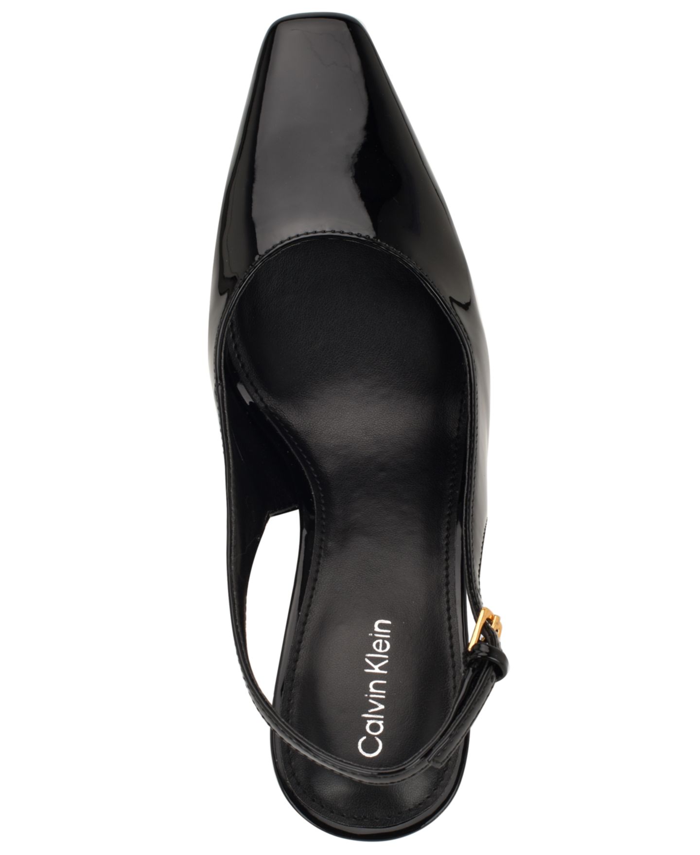Женские туфли Calvin Klein Harbella Slingback Stiletto Pumps, цвет: Чёрный лаковый — фото 4