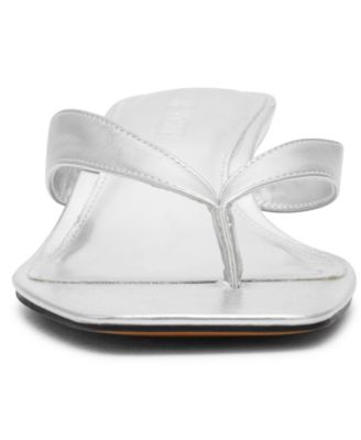 Tracie Kitten-Heel Thong Sandals