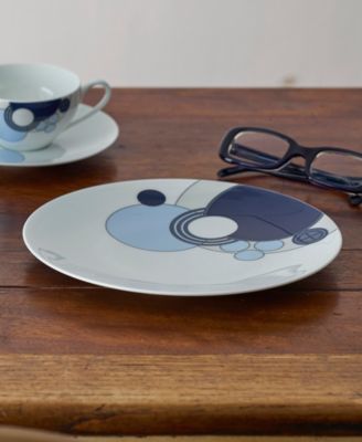 Frank Lloyd Wright Imperial Cabaret Blue Coupe Plate, 9-1/2"