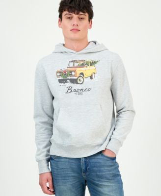 Men's Christmas Bronco Graphic Hoodie, Macy's Exclusive