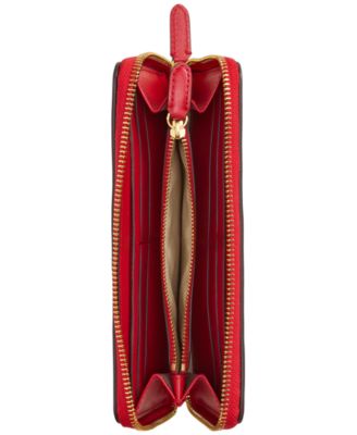 Women's Full-Grain Leather Large Zip Continental Wallet