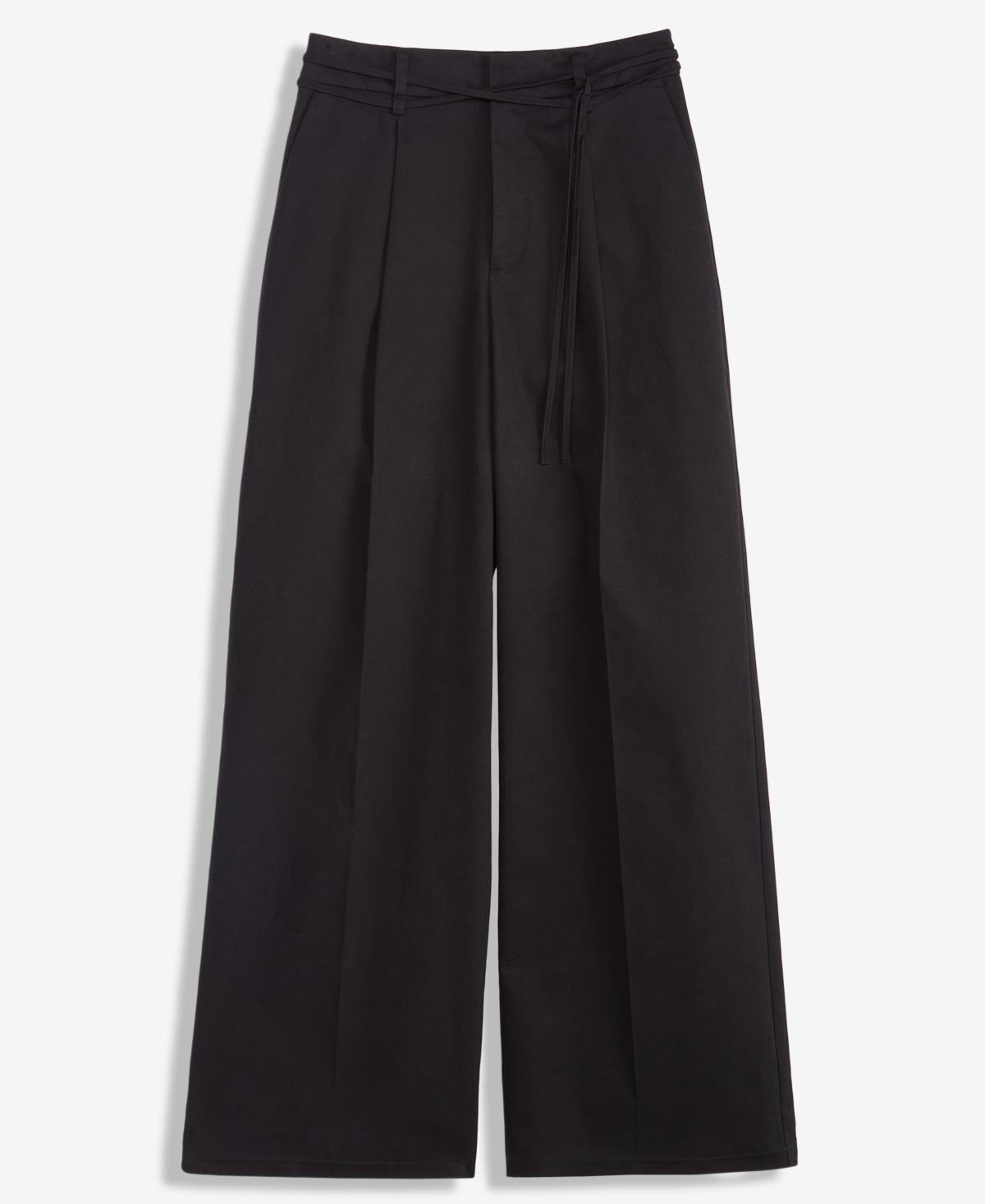 Inc International Concepts Women's High-rise Belted Wide-leg Pants, Macy's Exclusive In Black