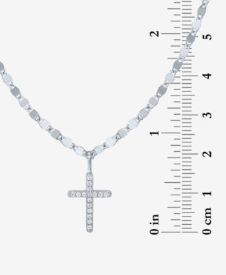 Diamond Pendant Necklace (1/10 ct. t.w.) in Sterling Silver or 14k Gold-Plated Sterling Silver