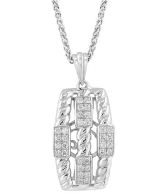 Diamond Pendant Necklace (1/3 ct. t.w.) in Sterling Silver