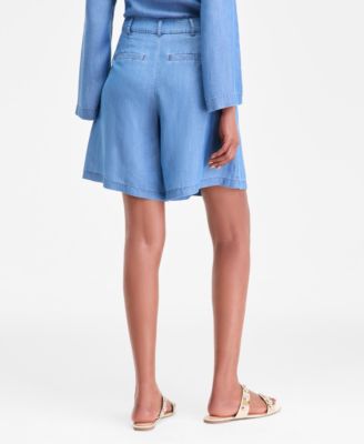Women's Linen-Blend Bermuda Shorts, Macy's Exclusive