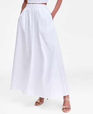 Women's Cotton Poplin Maxi Skirt, Macy's Exclusive