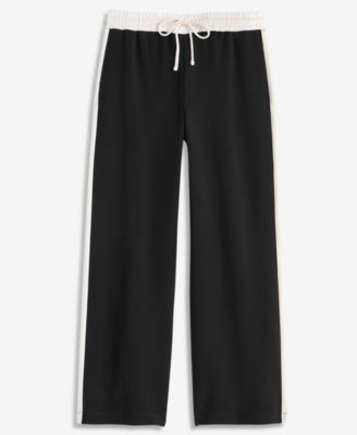 Women's Side-Stripe Drawstring Wide-Leg Pants, Macy's Exclusive