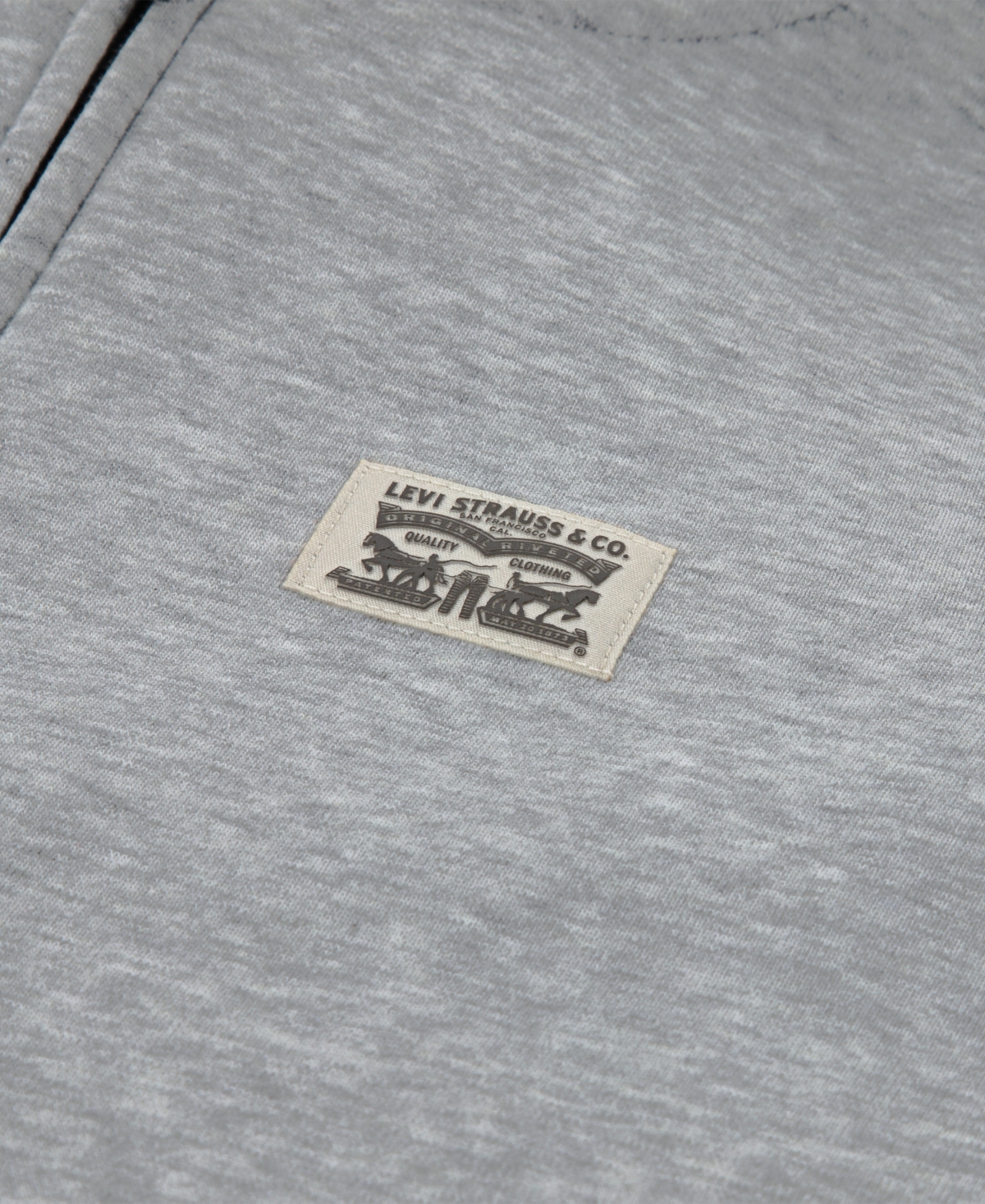 Levi's Boys 8-20 Full Zip Hooded Sweatshirt In Gray