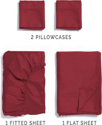 4 Piece 100% Cotton 400 Thread Count Sheet Set - Queen