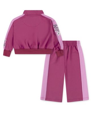 Baby Girls 2-Piece Floral Track Jacket and Pants Set