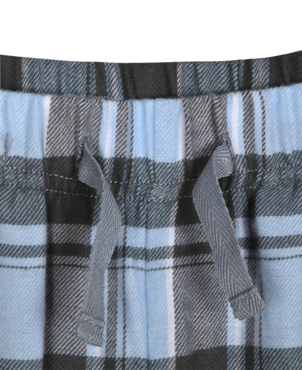 Max & Olivia Big Boy Pajama Set, With Plaid Pant And Solid Top In Gray